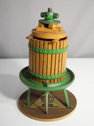 Vintage Decorative Miniature Wooden Press Model