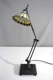 Tiffany-Style Stained Glass Adjustable Desk Lamp