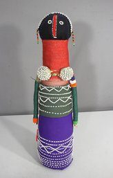 Handmade African Ndebele Beaded Fertility Doll  Traditional Tribal Art