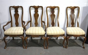 Set Of 4 Vintage, Antique Queen Anne Dining Chairs