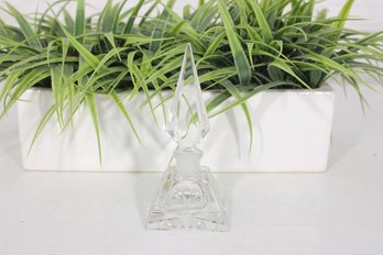 Irving W. Rice & Co Vintage Czech Crystal Perfume Bottle  Made In Germany