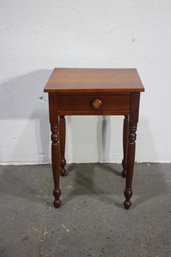 Vintage, Antique Cherry One Drawer Stand