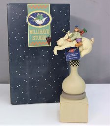 NEW - Williraye Studio Girl And Bunny Finial Hand-Painted Figurine, Coyne's & Co W/ Original Box WW1514