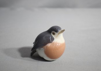 Royal Copenhagen Hand-Painted Porcelain Bird Figurine