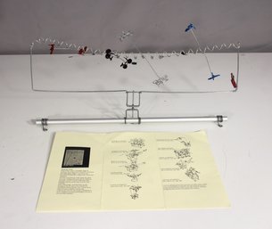 Douglas Wilson Automata Sculpture  Kinetic Wire & Resin Bicyclists  16 Wide