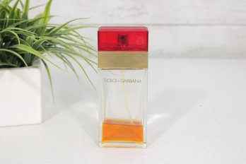 Dolce & Gabbana Classic Red Womens Eau De Toilette  Partially Full  Vintage Style Bottle