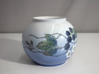 Royal Copenhagen Hand-Painted Floral Vase  5.5' Tall