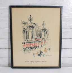 John Hoyman Changing Of The Guard London Print  Framed Artwork  21' X 17'