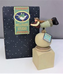 Williraye Girl With Ladybug Finial Hand-Painted Figurine, Coyne's & Co W/ Original Box WW1515