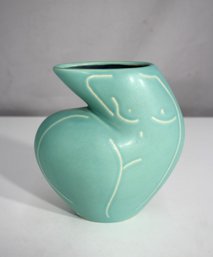 Signed Modern Nude Female Form Vase  Sculptural Studio Pottery  6.5 Tall
