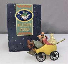 NEW -Williraye Girl On Pear Hand-Painted Figurine, Studio G! W/ Original Box WW1431