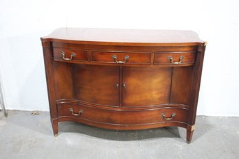 Vintage Morganton Bow Front Mahogany Sideboard Buffet