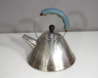 Alessi Postmodern Michael Graves Style Kettle  Italy  9 Tall