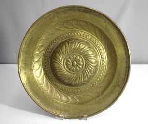 'Antique Brass Embossed Decorative Charger - 16.5 Round'