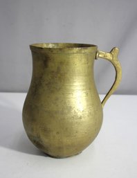 'Antique Brass Water Pitcher With Handle - 9 H'