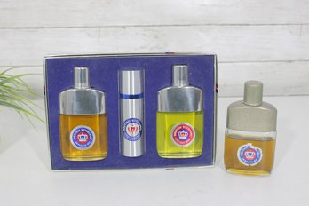 Vintage Prince Matchabelli Cologne Gift Set & Bottle Group Lot  Original Box  Mens Fragrance