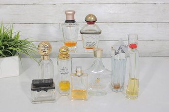 #4-Vintage & Designer Perfume Bottle Group Lot  Assorted Fragrances  Mixed Fill Levels