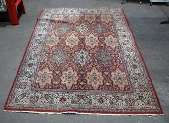 Large Persian-Style Handwoven Wool Rug With Medallion Design -96.5' X 64.5'