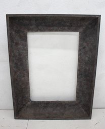 Large Vintage Metal Frame With Rustic Patina