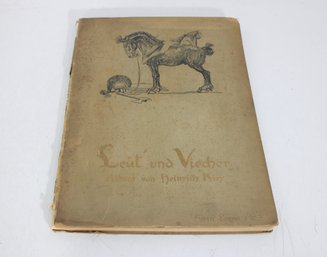 Heinrich Kley  Leut Und Viecher Illustrated Folio  Early 20th Century German Art Book
