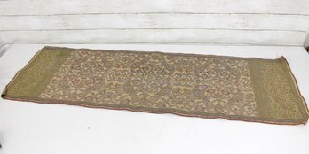 Vintage Floral Pattern Table Runner / Textile Tapestry 49' X 17'