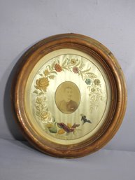 Victorian Era Memorial Vintage Frame  With Handcrafted Embellishments