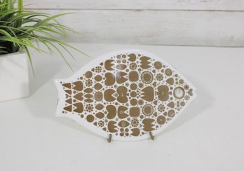 Porsgrund Norway Varetakta Fish Trivet / Wall Decor  MCM Atomic Design  8' X 5.5'