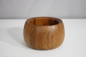 Dansk Teak Wood Bowl Small 4H X 6 Round  Mid-Century Modern Scandinavian Design
