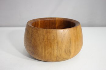 Dansk International Teak Wood Bowl 5'H X 8' Round  Mid-Century Modern