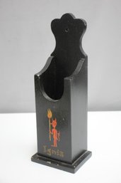 Vintage 'Ignis' Matchstick Holder With Devil Motif