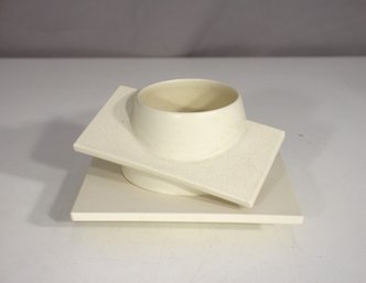 Derek Northfield Art Deco Porcelain Cup & Saucer  Geometric Modernist Design