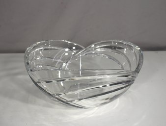 Rogaska Full Lead Heavy Cut Crystal Centerpiece Bowl  Signed