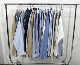 Rack E-Rack Lot Of Brooks Brothers Mens Dress Shirts  Various Sizes & Styles