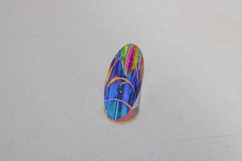 Crystal Obelisk Prism Paperweight Sun Catcher  3' Tall Clear Faceted Glass