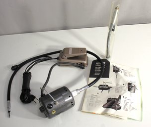 Vintage Pfingst & Company Dental/Lab Motor Tool Set With Handpiece & Foot Pedal