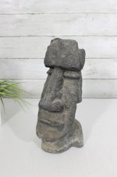 Moai Easter Island Style Stone Head Sculpture Statue 11' Primitive Tiki Decor