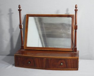 Vintage Mahogany Shaving Mirror