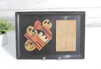 Mid-Century Couroc Monterey Cheese Board Tray  Wood Inlay Phenolic Resin  15 X 10.5'