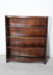 Classic Wooden Bookshelf With Rich Mahogany Finish