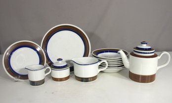 Vintage Porsgrund Norway Porcelain Dinnerware Set  Scandinavian Mid-Century Modern