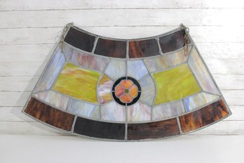 Tiffany Style Panel  44.5' X 21.5'  Sunburst Medallion Transom Style Wall Hanging