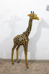 Large 43.5' Tall Giraffe Sculpture   Safari / Boho Statement Decor