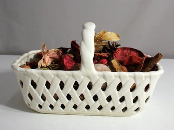 Portmeirion Studio Valerie Ceramic Basket Vintage