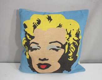 Pop Art Throw Pillow  Marilyn Monroe-Inspired Cushion Cover (17' X 17')