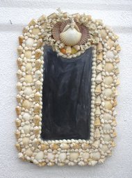 Vintage 25 X 17 Handcrafted Seashell Mirror  Nautical Coastal Dcor