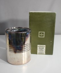 Christofle Paris Silver-Plated Ice Bucket With Original Box - Elegant French Design 7.5'h