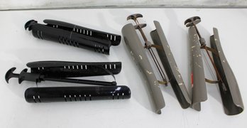 #3-Vintage Shoe Stretchers Lot  Black & Gray Plastic Boot/Shoe Shapers Display Props