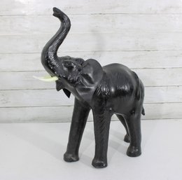 #2-Decorative Black Elephant Sculpture  21.5' Tall Safari Decor