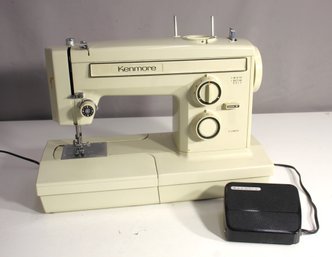 Vintage Kenmore Sewing Machine Model 158.19461 - Sturdy, Reliable With Foot Pedal
