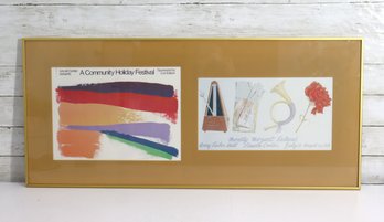 Framed Lincoln Center Festival Prints  A Community Holiday Festival & Mostly Mozart Festival  17' X 37.5